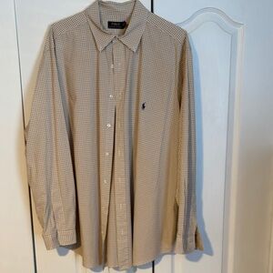 Polo by Ralph Lauren Men's Beige Checkered Shirt